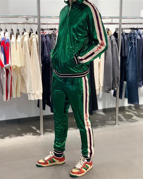 gucci neon green hoodie|Gucci tracksuit men's.